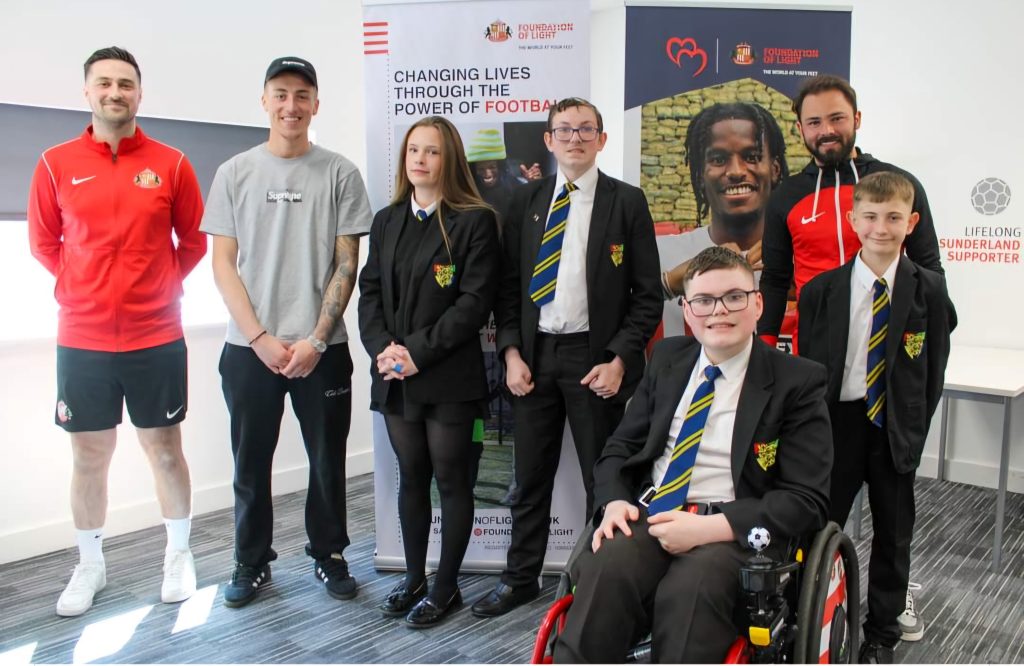 Hetton Academy students talk mental health with Sunderland FC as part of the Premier League Inspires Challenge.